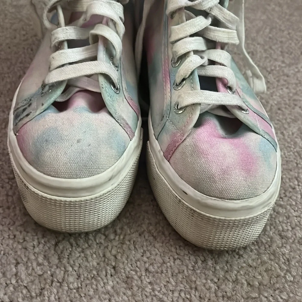 “SUPERGA- Tie Dye Platform Sneakers size 8.5”